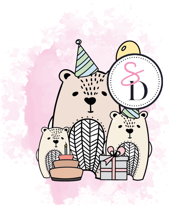 Tampon Famille Ours Anniversaire