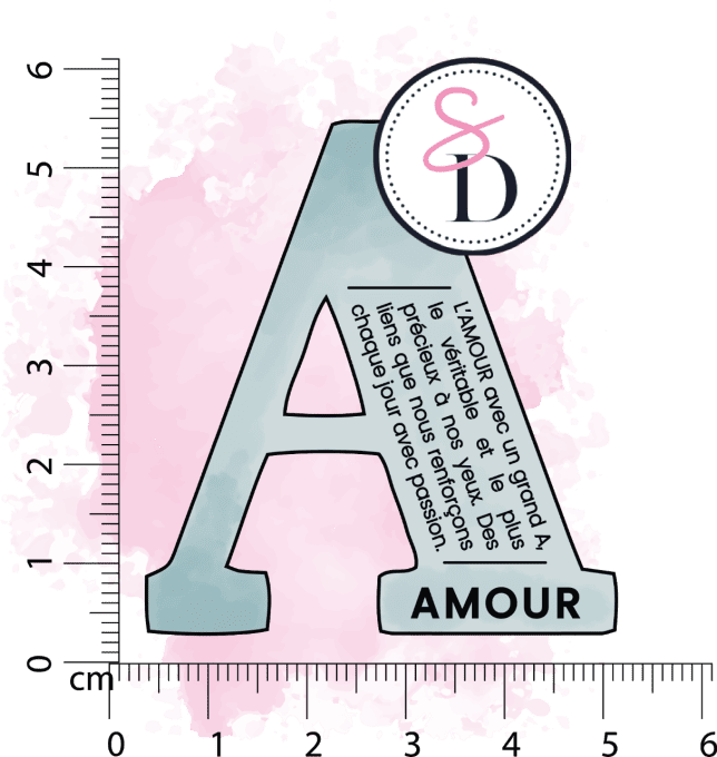 Tampon Définition Lettre A - Amour