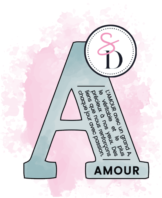 Tampon Définition Lettre A - Amour