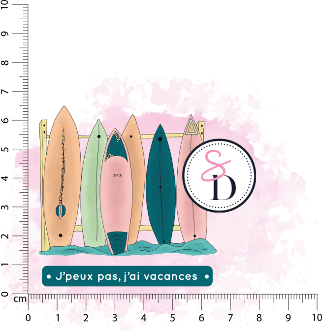 Tampons Planche de surf DOUCEUR ESTIVALE