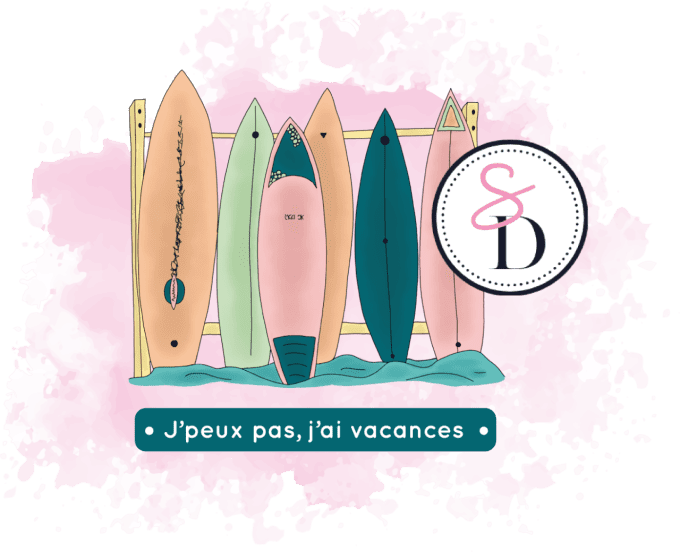 Tampons Planche de surf DOUCEUR ESTIVALE