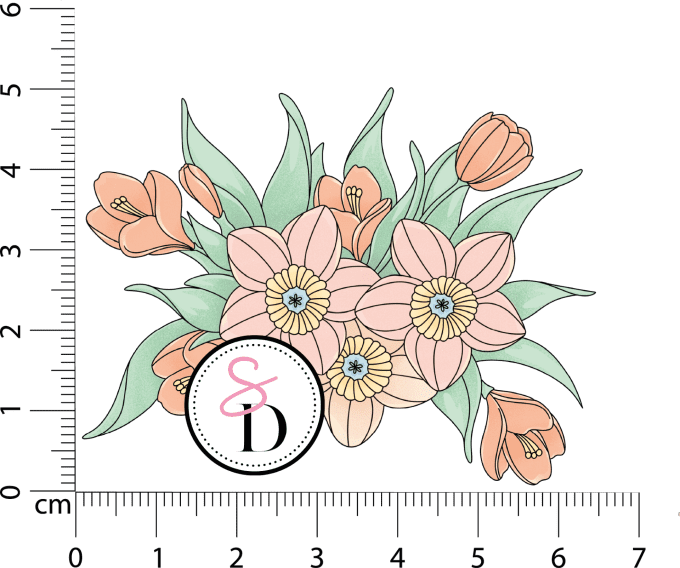 Tampon caoutchouc - Douce floraison - Les trésors de Pâques | Nouvelle récolte 