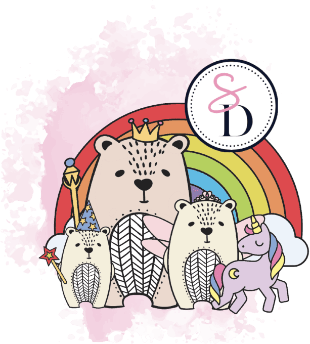 Tampon - Famille Ours Licorne