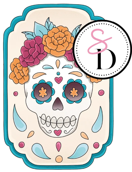 Tampon caoutchouc Cadre mexicain scrapbooking Frissons Mexicains Scrap Didi