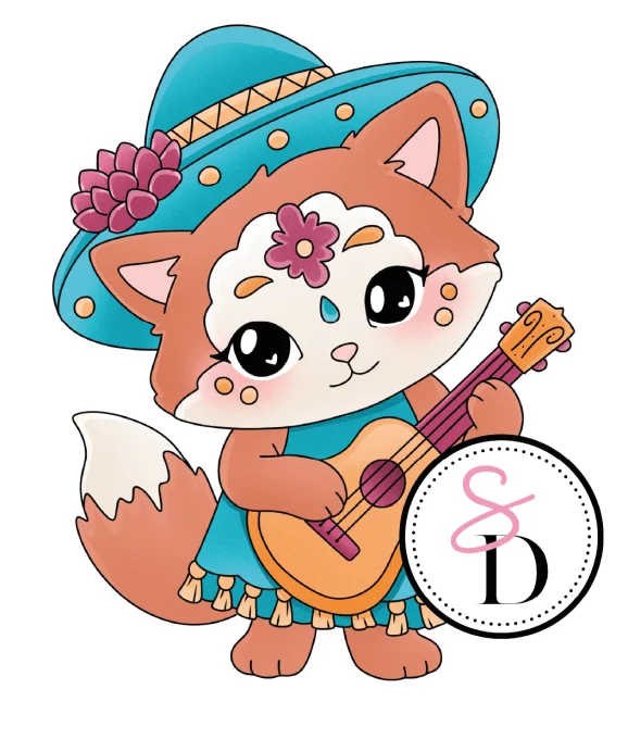 Tampon caoutchouc Musicien mexicain Halloween Frissons Mexicains Scrap Didi