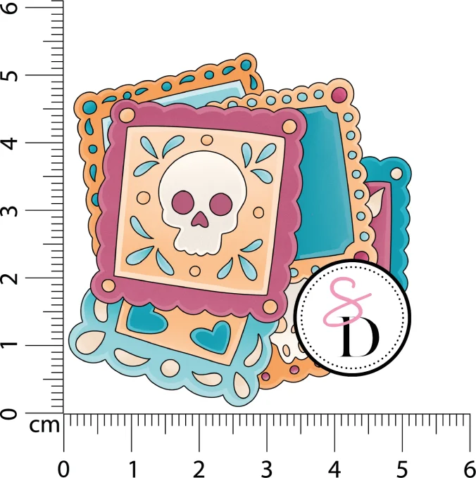 Tampon caoutchouc Timbres mexicains Frissons Mexicains Scrap Didi