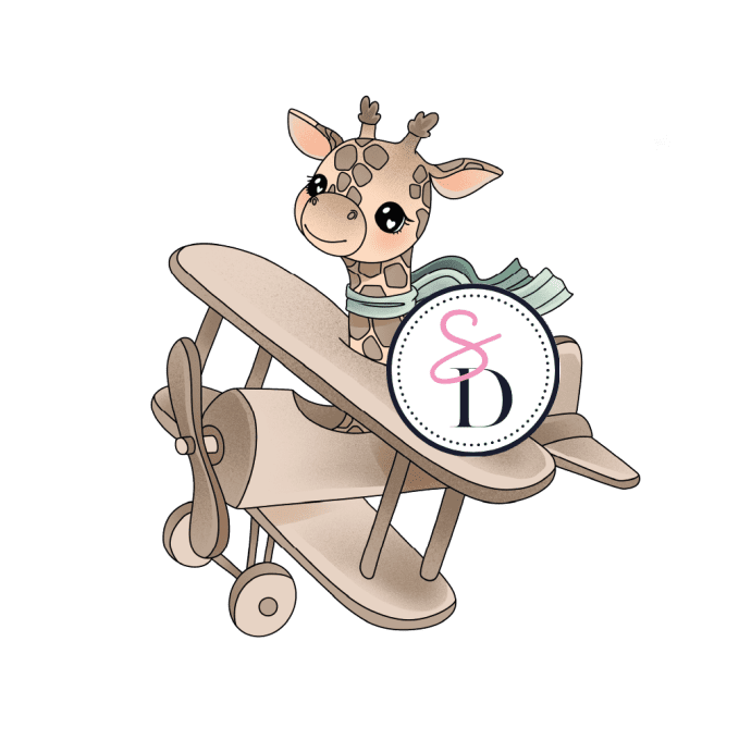 Tampon caoutchouc - GIRAFE BAROUDEUSE - Carnet de Bord