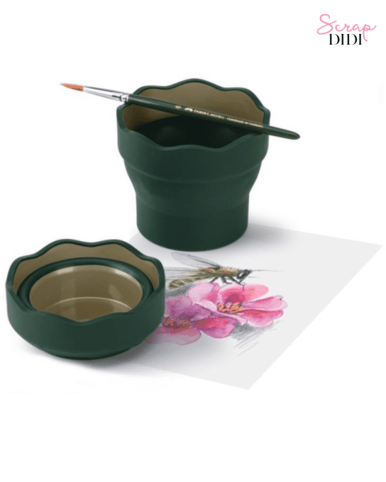 Gobelet à eau Faber-Castell pour aquarelle et scrapbooking – Scrap Didi