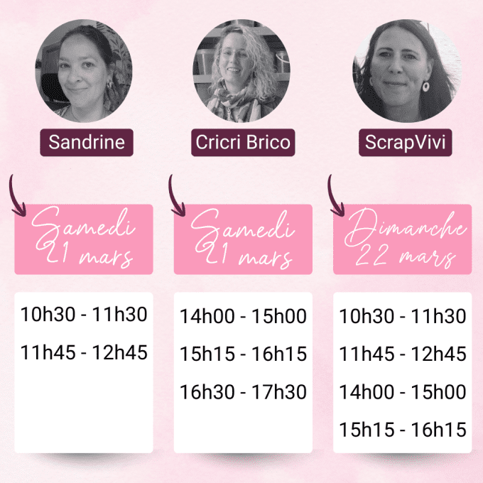 Make & Take - Nuances de Scrap - Gosselies 2026