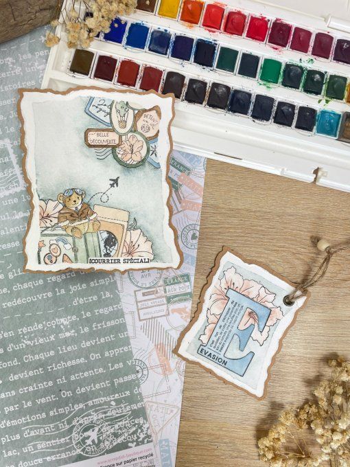 Tampon caoutchouc - GARDIEN DES VALISES - Carnet de Bord