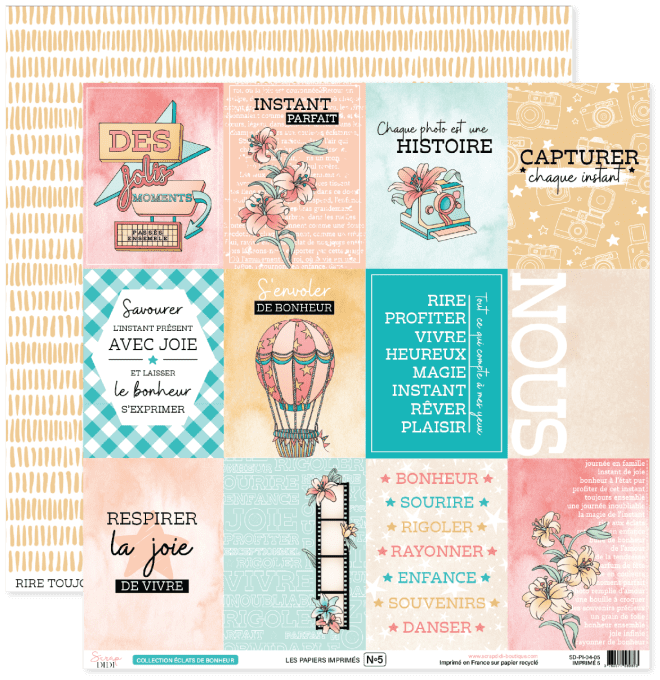 Papier Imprimé ECLATS DE BONHEUR 05