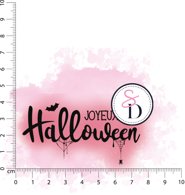 Tampon caoutchouc Joyeux Halloween - La magie d'Halloween