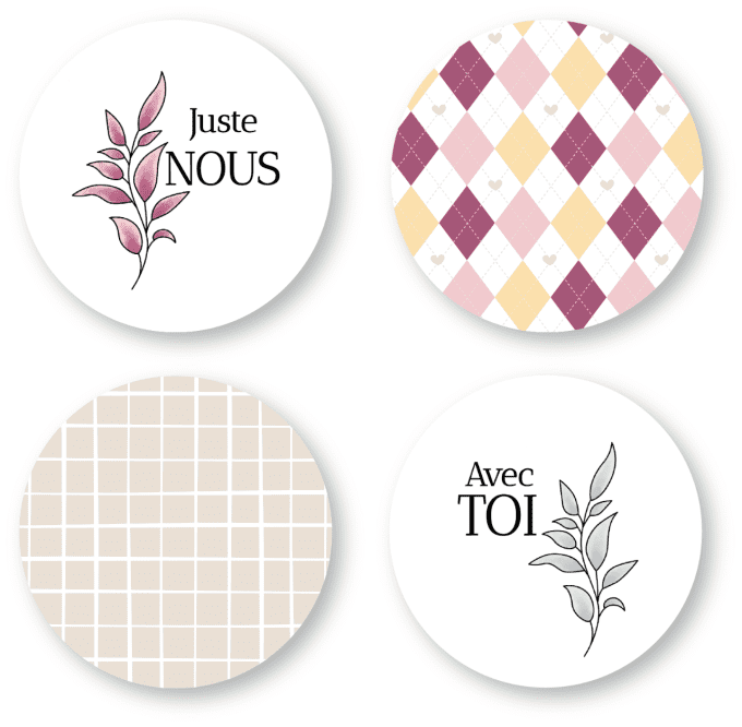Badges 25mm Juste nous - MECANIQUE DU TEMPS