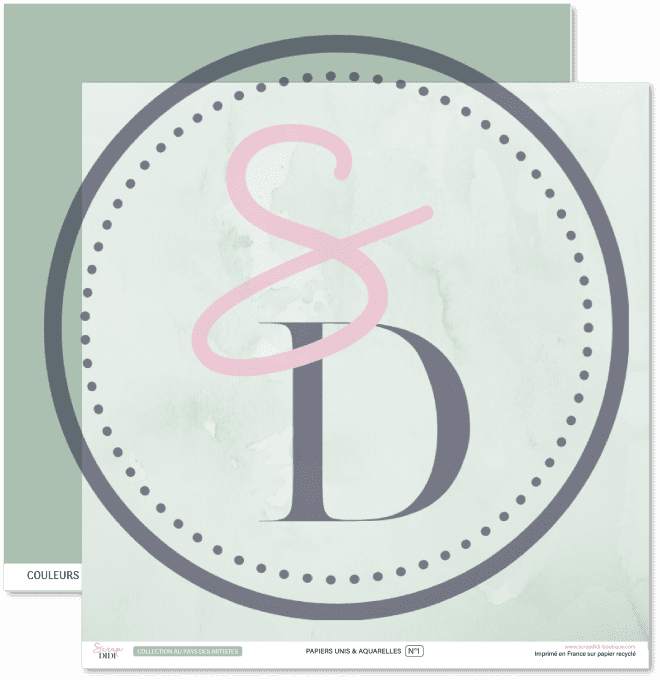 Kit de 6 papiers unis & aquarelle – Au pays des artistes