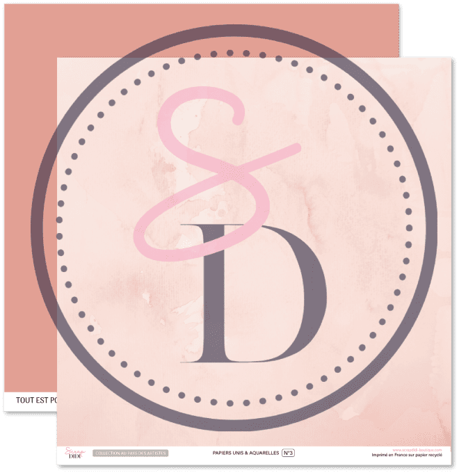 Kit de 6 papiers unis & aquarelle – Au pays des artistes