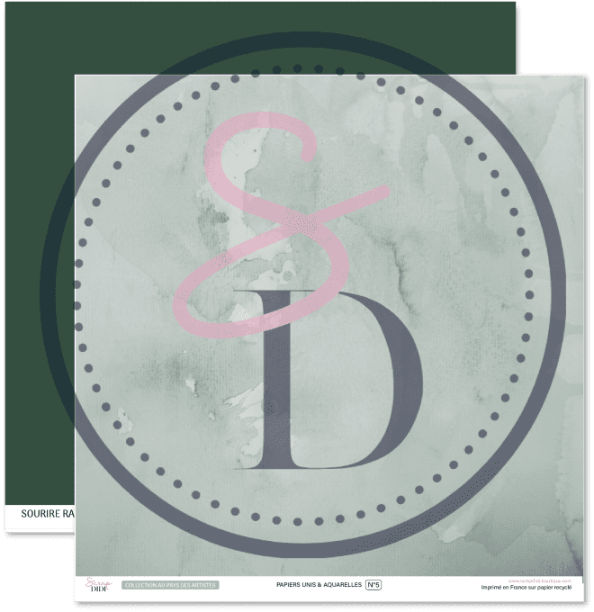 Kit de 6 papiers unis & aquarelle – Au pays des artistes