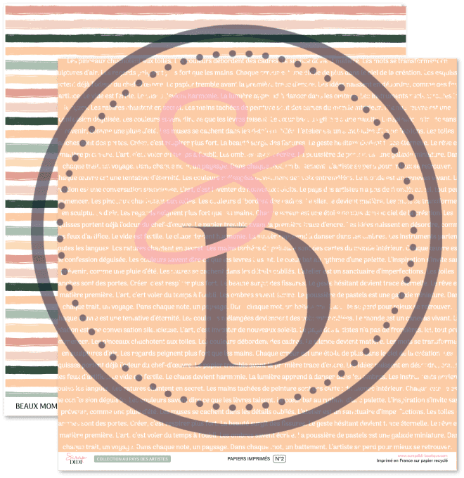 Kit de papiers imprimés  – Au pays des artistes