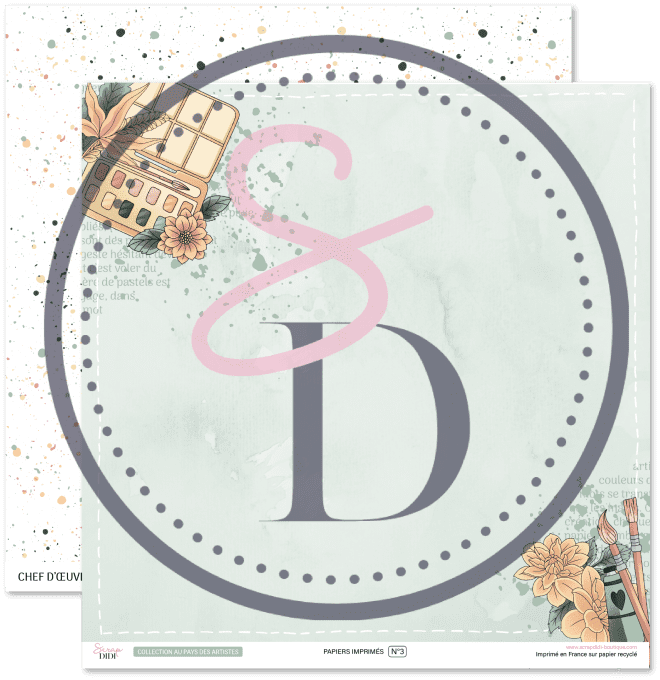 Kit de papiers imprimés  – Au pays des artistes