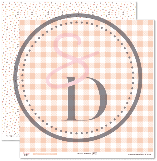 Kit de 6 papiers imprimés - Rêveries Bohémiennes