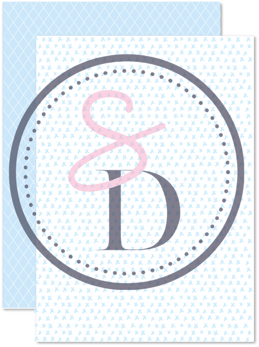 Kit 14 papiers scrapbooking - BLEU COTON – Gamme Entre les pages