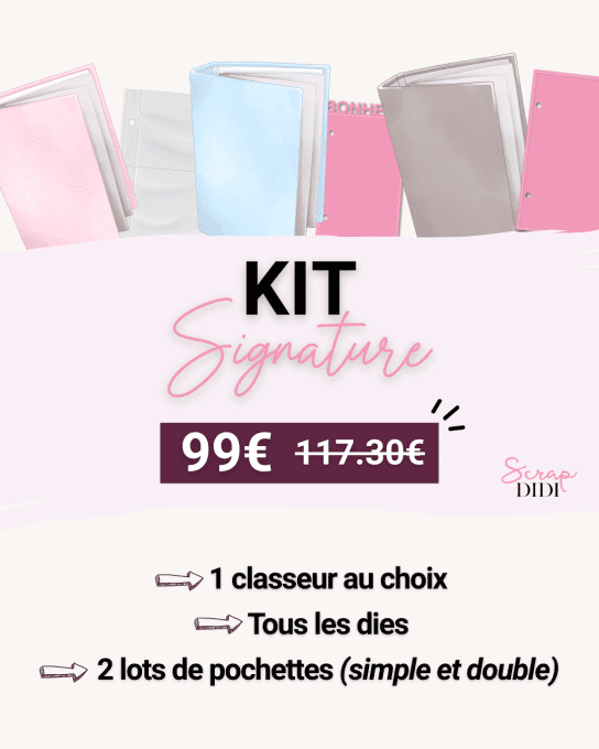 Kit Signature – Le système complet classeur Scrap Didi