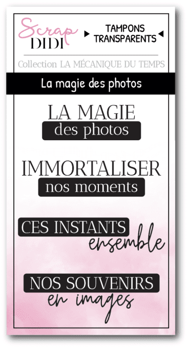 Planche de clears A8 - La magie des photos MECANIQUE DU TEMPS