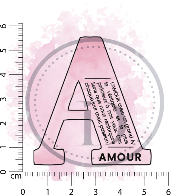 Tampon Définition Lettre A - Amour