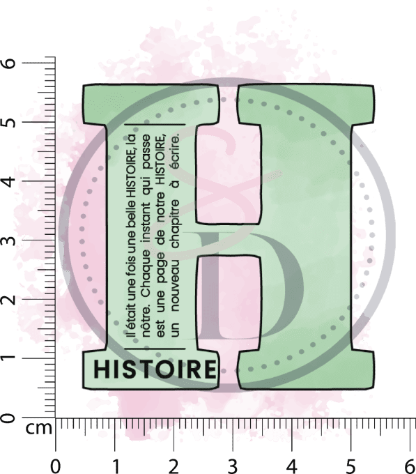 Tampon Définition Lettre H - Histoire