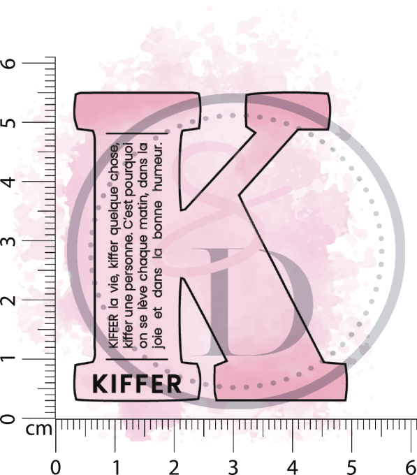 Tampon Définition Lettre K - Kiffer