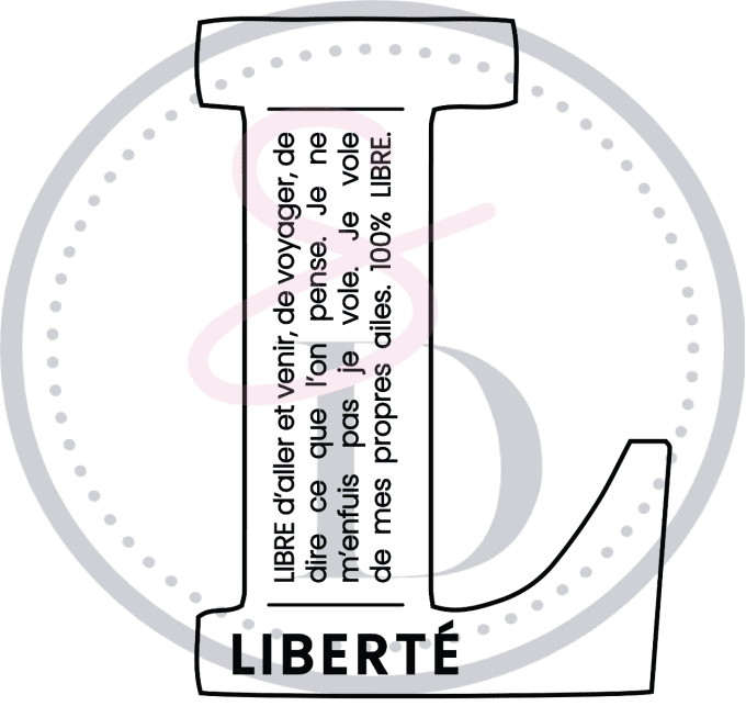 Tampon Définition Lettre L - Liberté