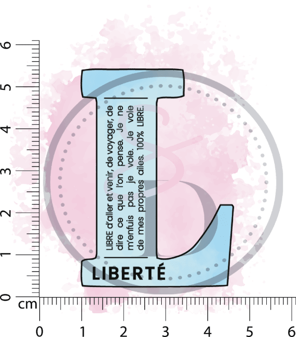 Tampon Définition Lettre L - Liberté