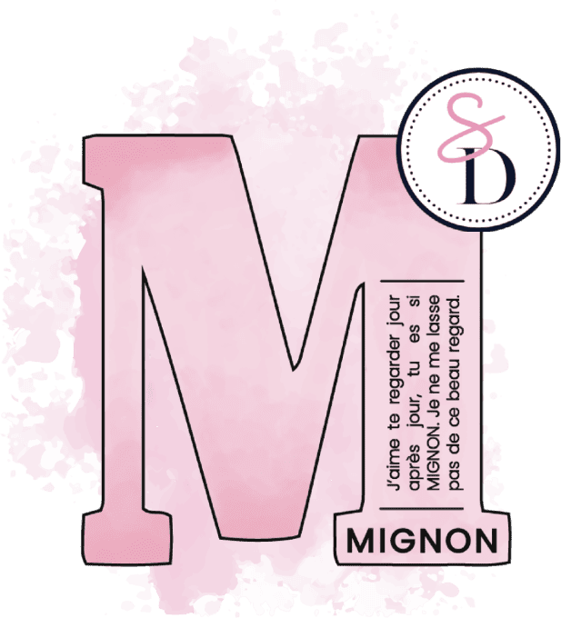 Tampon Définition Lettre M - Mignon