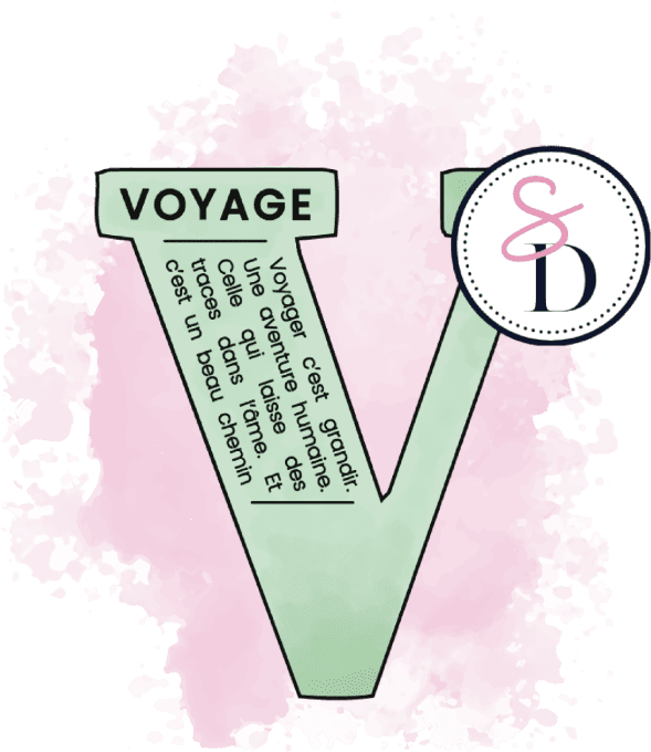 Tampon Définition Lettre V - Voyage