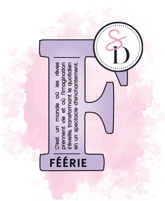 Tampon caoutchouc - Lettre définition F Féérie - Hiver Féérique 