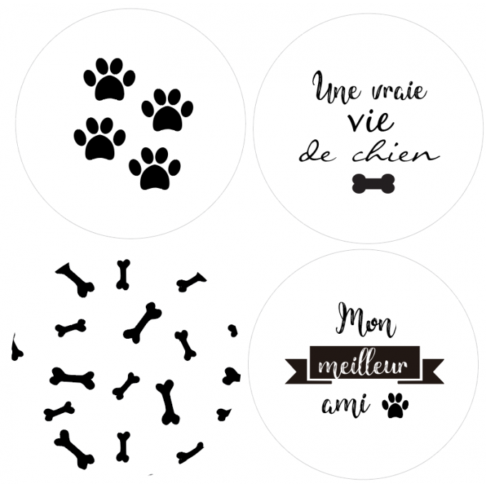 Badges Une vie de chien