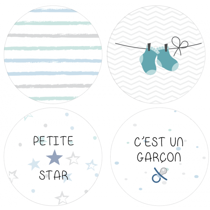 Badges Naissance garçon