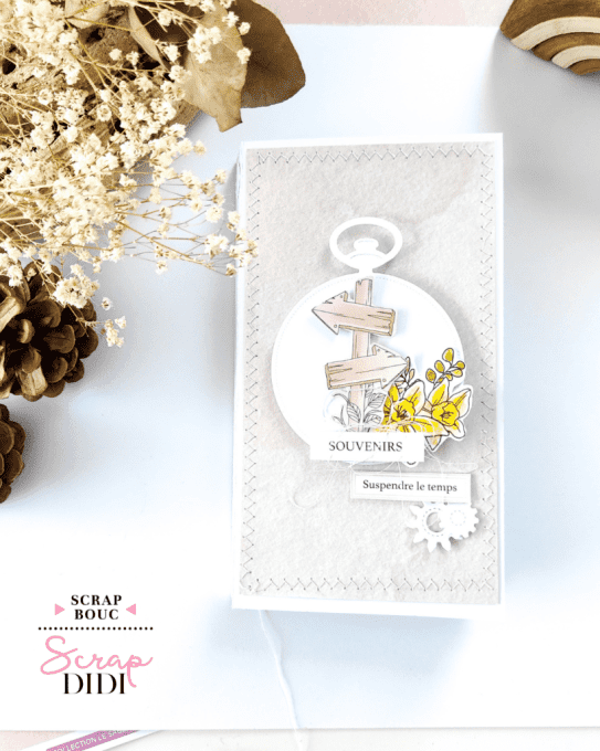 Kit papiers unis & aquarelle - Le sablier du temps