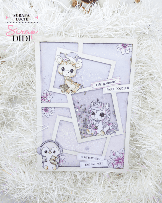 Tampon caoutchouc – Girafe Gourmande – Douceurs d’hiver