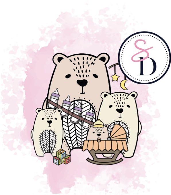 Tampon - Famille Ours Naissance