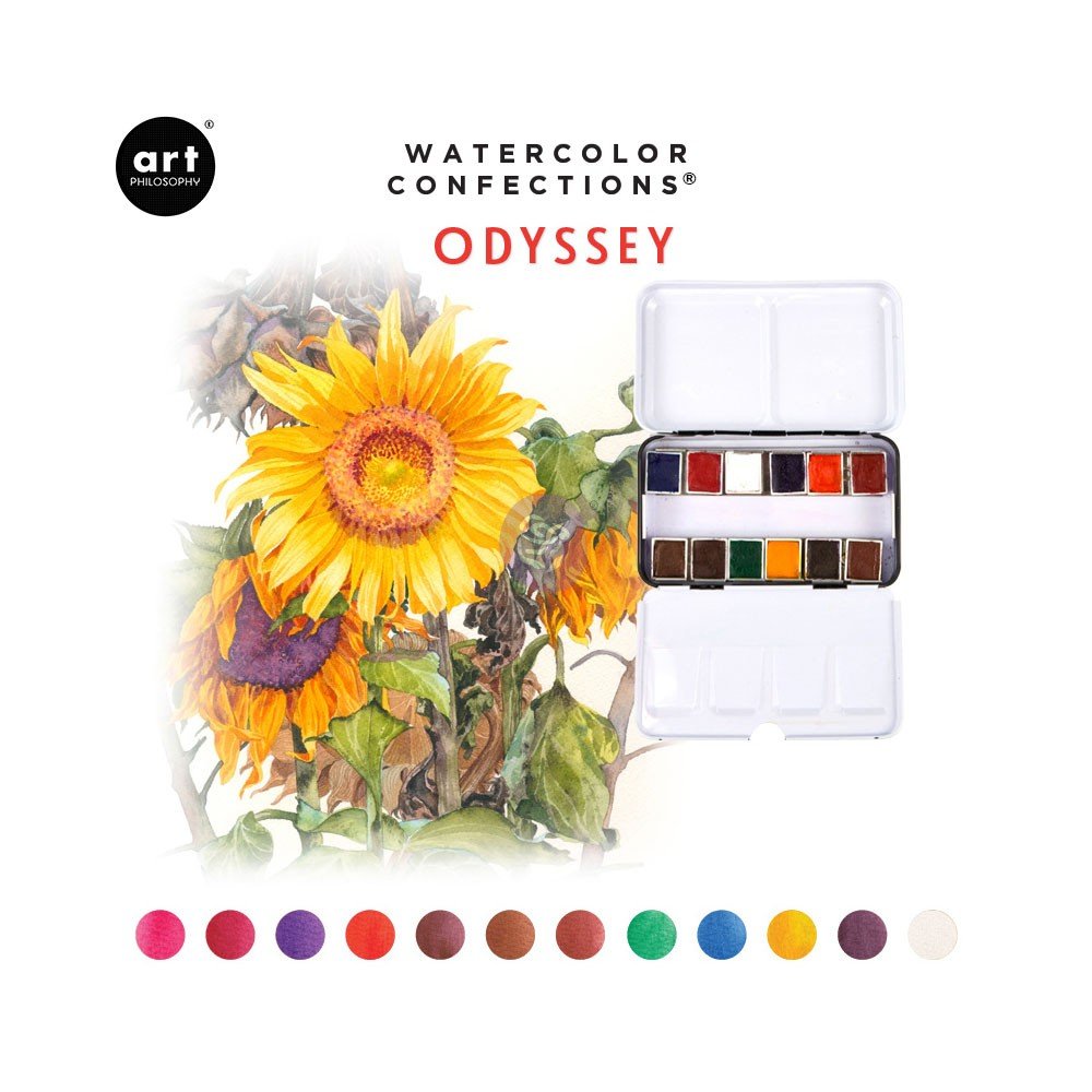 Palette Aquarelle Watercolor Confections Odyssey - Prima Art Philosophy