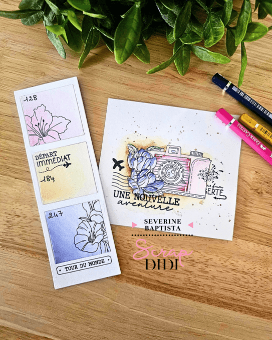 Tampon caoutchouc - APPAREIL PHOTO BONHEUR - Carnet de Bord