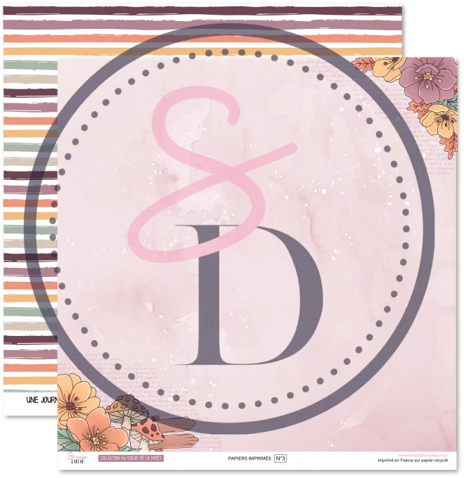 Kit de 6 papiers imprimés - Au cœur de la forêt