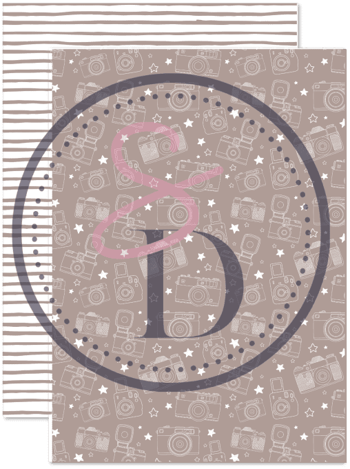 Kit 14 papiers scrapbooking - BRUN CACAO – Gamme Entre les pages 