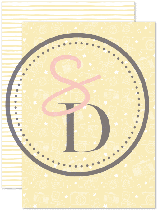 Kit 14 papiers scrapbooking - JAUNE SOLEIL – Gamme Entre les pages