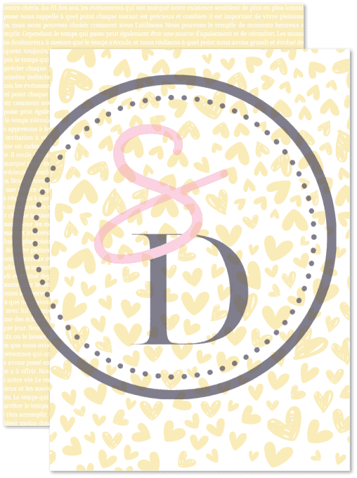 Kit 14 papiers scrapbooking - JAUNE SOLEIL – Gamme Entre les pages