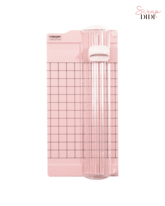 Mini Massicot 6,5 x 15,3 cm Rose - scrapbooking compacte