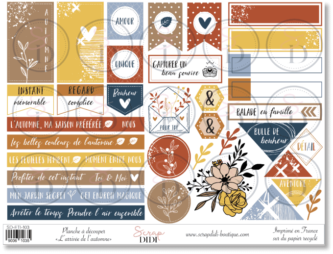 Planche à découper - L'arrivée de l'automne