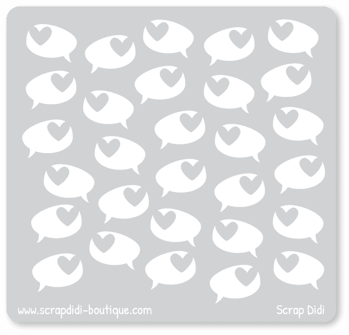 Petit pochoir “Bulles d’amour”– Ma bulle de bonheur