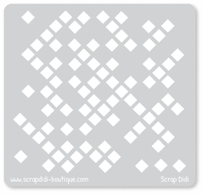 Pochoir - Damier - 10x10 cm