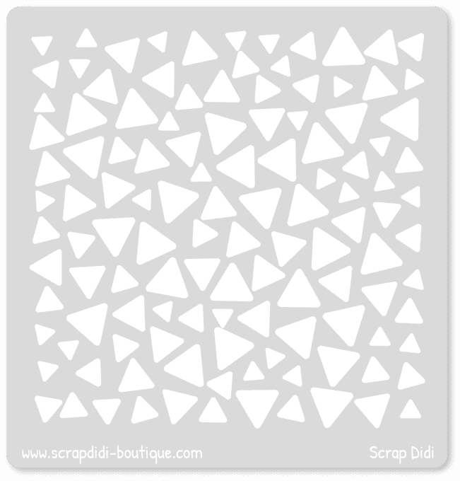 Pochoir - Triangles - 14x14 cm